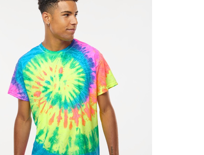 Unisex Multi-Color Tie-Dyed T-Shirt - 1000